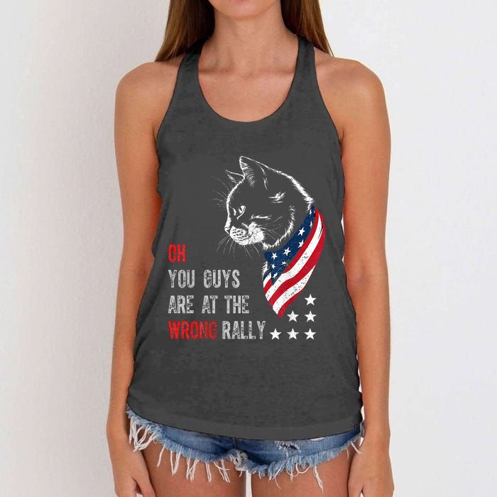 Oh I Think You Guys Are At The Wrong Rally. Women's Knotted Racerback Tank