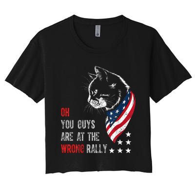 Oh I Think You Guys Are At The Wrong Rally. Women's Crop Top Tee