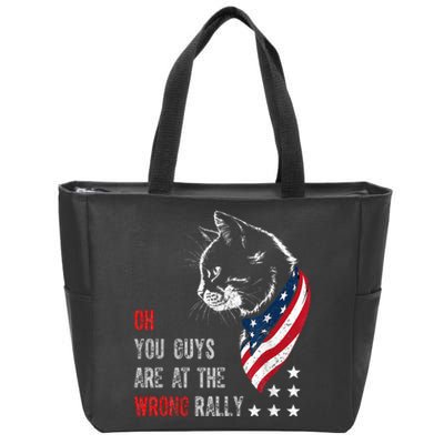 Oh I Think You Guys Are At The Wrong Rally. Zip Tote Bag