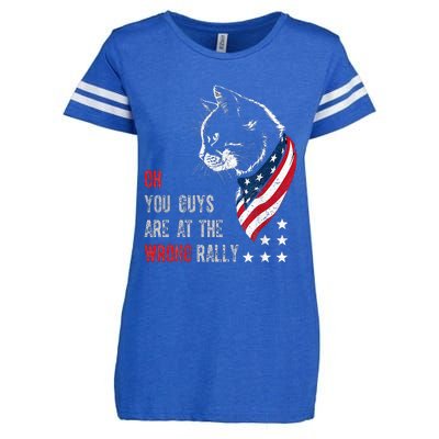 Oh I Think You Guys Are At The Wrong Rally. Enza Ladies Jersey Football T-Shirt