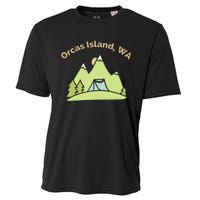 Orcas Island WA Mountains Hiking Climbing Camping & Outdoors Raglan Baseball Tee Cooling Performance Crew T-Shirt