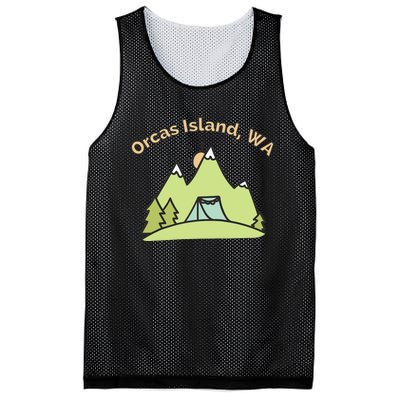 Orcas Island WA Mountains Hiking Climbing Camping & Outdoors Raglan Baseball Tee Mesh Reversible Basketball Jersey Tank