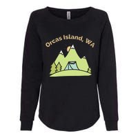 Orcas Island WA Mountains Hiking Climbing Camping & Outdoors Raglan Baseball Tee Womens California Wash Sweatshirt