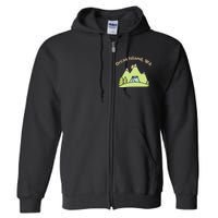 Orcas Island WA Mountains Hiking Climbing Camping & Outdoors Raglan Baseball Tee Full Zip Hoodie