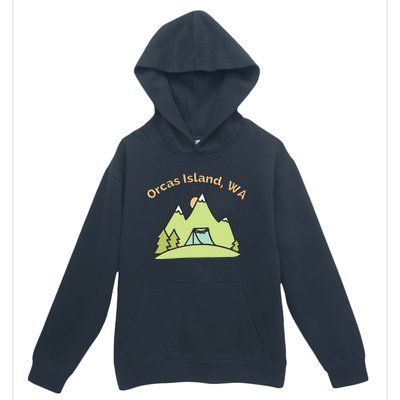 Orcas Island WA Mountains Hiking Climbing Camping & Outdoors Raglan Baseball Tee Urban Pullover Hoodie