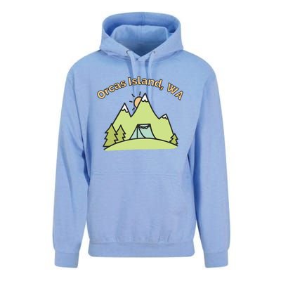 Orcas Island WA Mountains Hiking Climbing Camping & Outdoors Raglan Baseball Tee Unisex Surf Hoodie