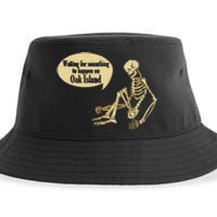 Oak Island Waiting For Something To Happen Skeleton Sustainable Bucket Hat