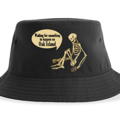 Oak Island Waiting For Something To Happen Skeleton Sustainable Bucket Hat