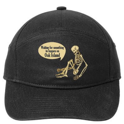 Oak Island Waiting For Something To Happen Skeleton 7-Panel Snapback Hat