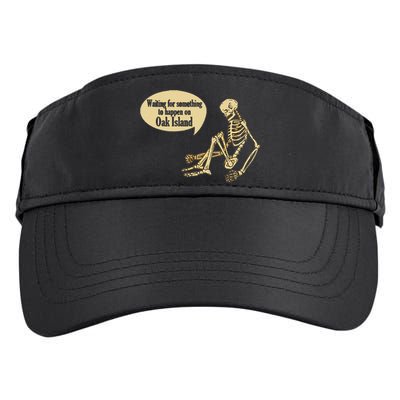 Oak Island Waiting For Something To Happen Skeleton Adult Drive Performance Visor