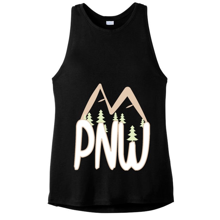 Oregon Idaho Washington Pacific Northwest Pnw Gift Ladies PosiCharge Tri-Blend Wicking Tank