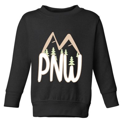 Oregon Idaho Washington Pacific Northwest Pnw Gift Toddler Sweatshirt