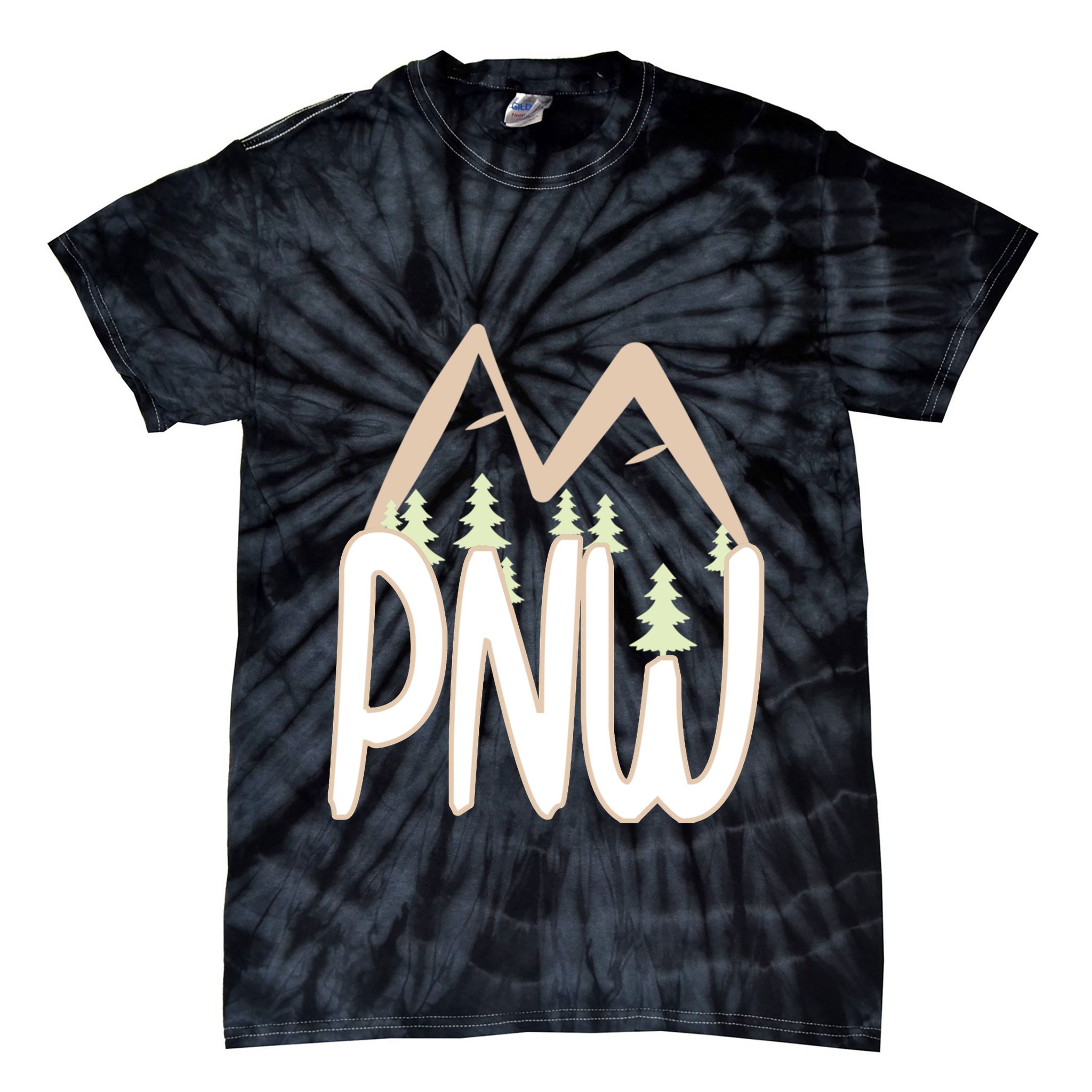 Oregon Idaho Washington Pacific Northwest Pnw Gift Tie-Dye T-Shirt