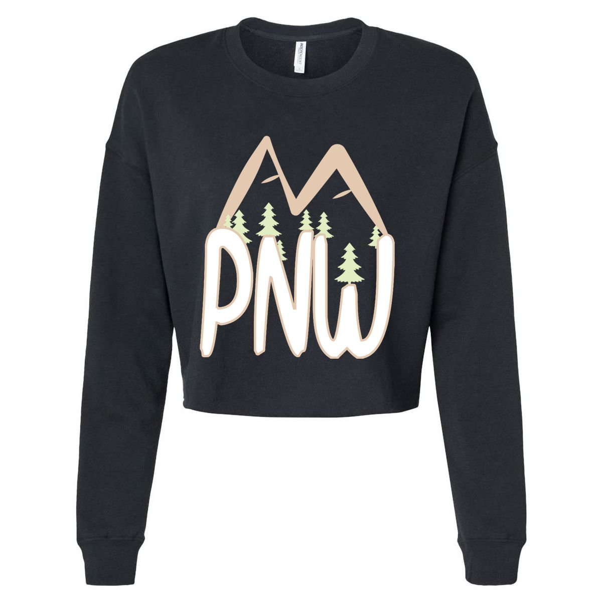 Oregon Idaho Washington Pacific Northwest Pnw Gift Cropped Pullover Crew