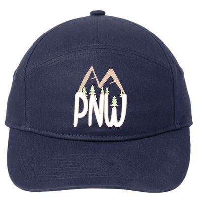 Oregon Idaho Washington Pacific Northwest Pnw Gift 7-Panel Snapback Hat