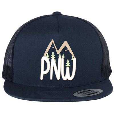 Oregon Idaho Washington Pacific Northwest Pnw Gift Flat Bill Trucker Hat