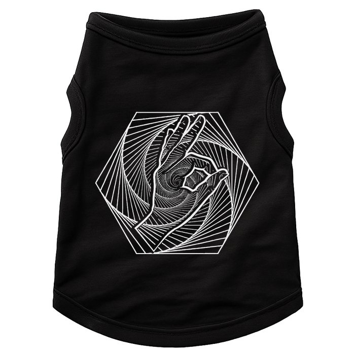 Optical Illusion You Looked Punch Shoulder Circle Game Doggie Tank