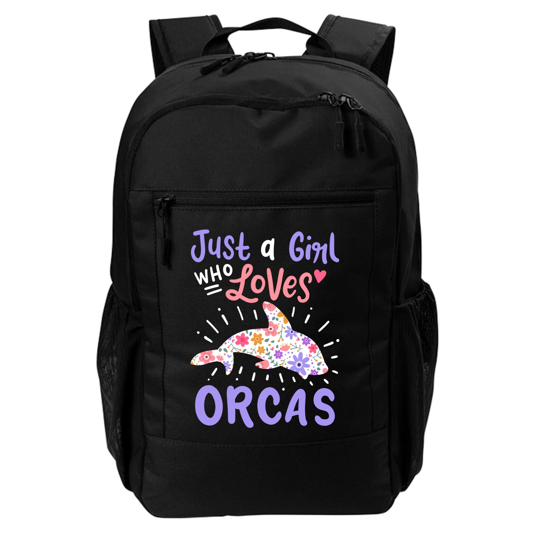 Orca Just A Who Loves Orcas Gift Backpack