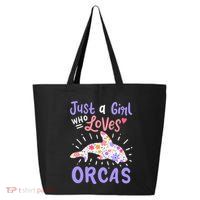 Orca Just A Who Loves Orcas Gift 25L Jumbo Tote