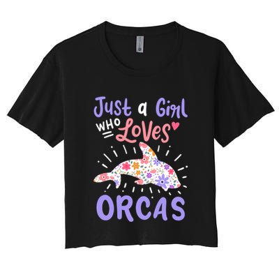 Orca Just A Who Loves Orcas Gift Crop Top
