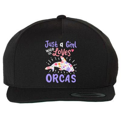 Orca Just A Who Loves Orcas Gift Wool Snapback Cap