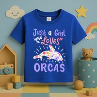 Orca Just A Who Loves Orcas Gift Toddler T-Shirt