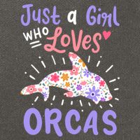 Orca Just A Who Loves Orcas Gift Cotton Canvas Backpack