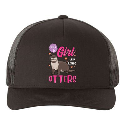 Otter Just A Girl Who Loves Otters Gifts Yupoong Adult 5-Panel Trucker Hat