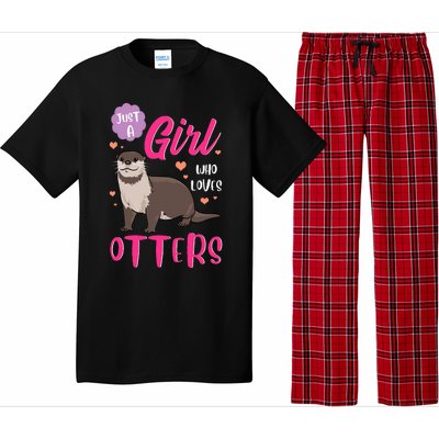 Otter Just A Girl Who Loves Otters Gifts Pajama Set