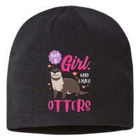 Otter Just A Girl Who Loves Otters Gifts Sustainable Beanie