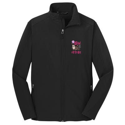 Otter Just A Girl Who Loves Otters Gifts Core Soft Shell Jacket