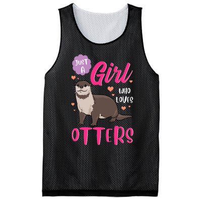 Otter Just A Girl Who Loves Otters Gifts Mesh Reversible Basketball Jersey Tank