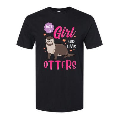 Otter Just A Girl Who Loves Otters Gifts Softstyle CVC T-Shirt