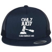 Only Judy Can Judge Me Sunset Lawyer Flat Bill Trucker Hat