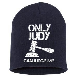 Only Judy Can Judge Me Sunset Lawyer Short Acrylic Beanie