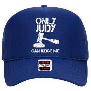 Only Judy Can Judge Me Sunset Lawyer High Crown Mesh Back Trucker Hat