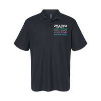 Only Jesus Can Turn A Mess To A Message Softstyle Adult Sport Polo