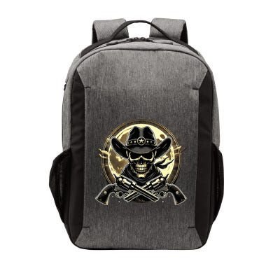 Outlaw Justice Cowboy Skull Guns For Western Lovers Vector Backpack
