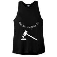 Only Judy Can Judge Me Ladies PosiCharge Tri-Blend Wicking Tank