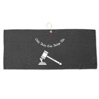 Only Judy Can Judge Me Large Microfiber Waffle Golf Towel