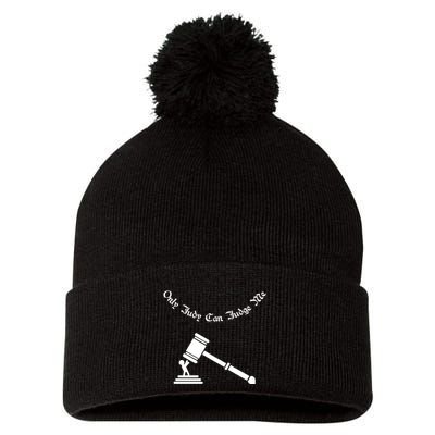 Only Judy Can Judge Me Pom Pom 12in Knit Beanie