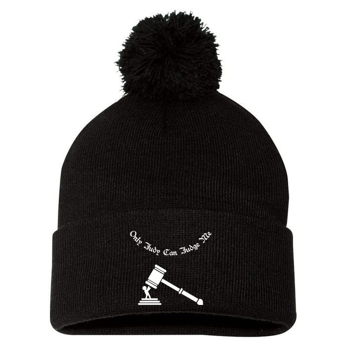 Only Judy Can Judge Me Pom Pom 12in Knit Beanie