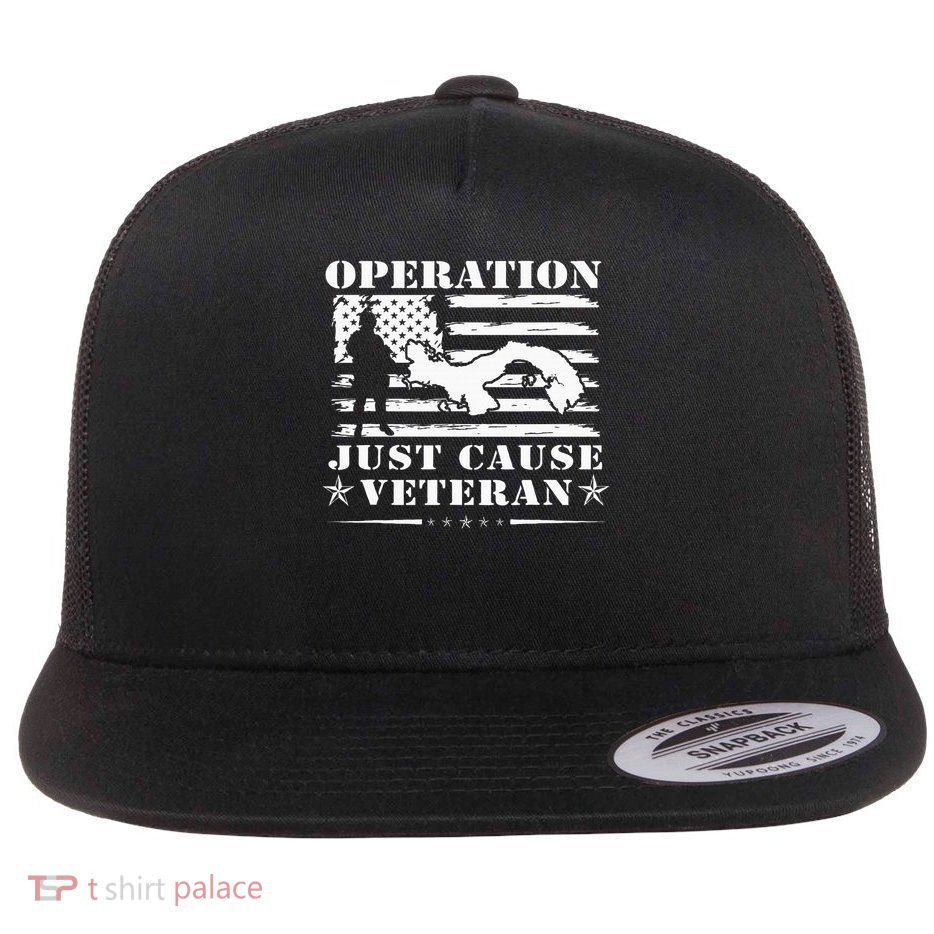 Operation Just Cause Panama Ojc Veteran Us Army Flat Bill Trucker Hat