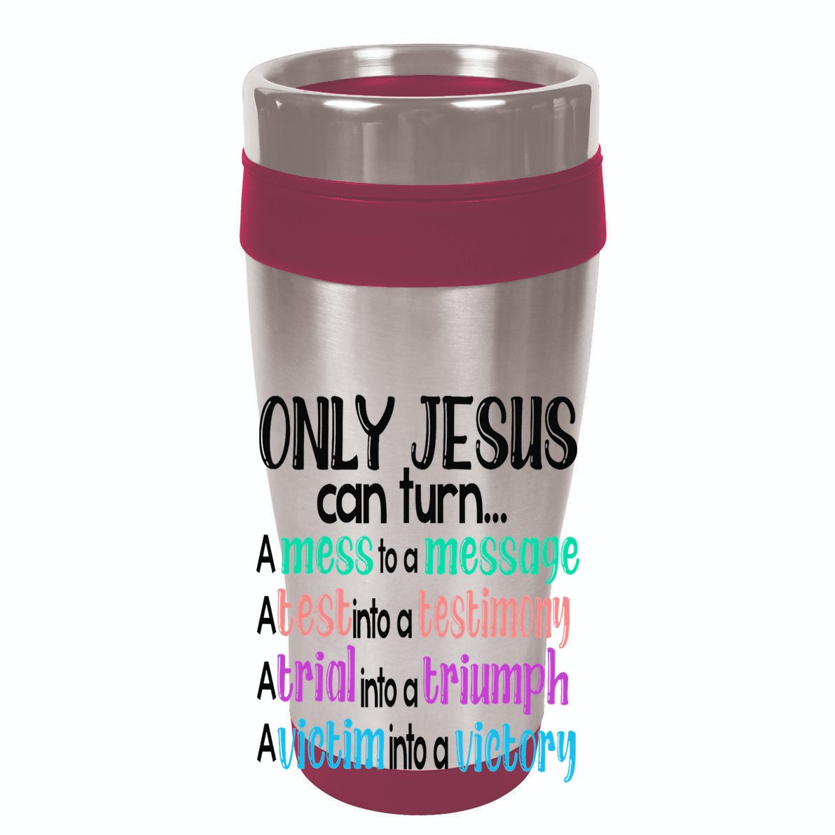 Only Jesus Can Turn A Mess To A Message Test Into Testimony Zip Tote Bag