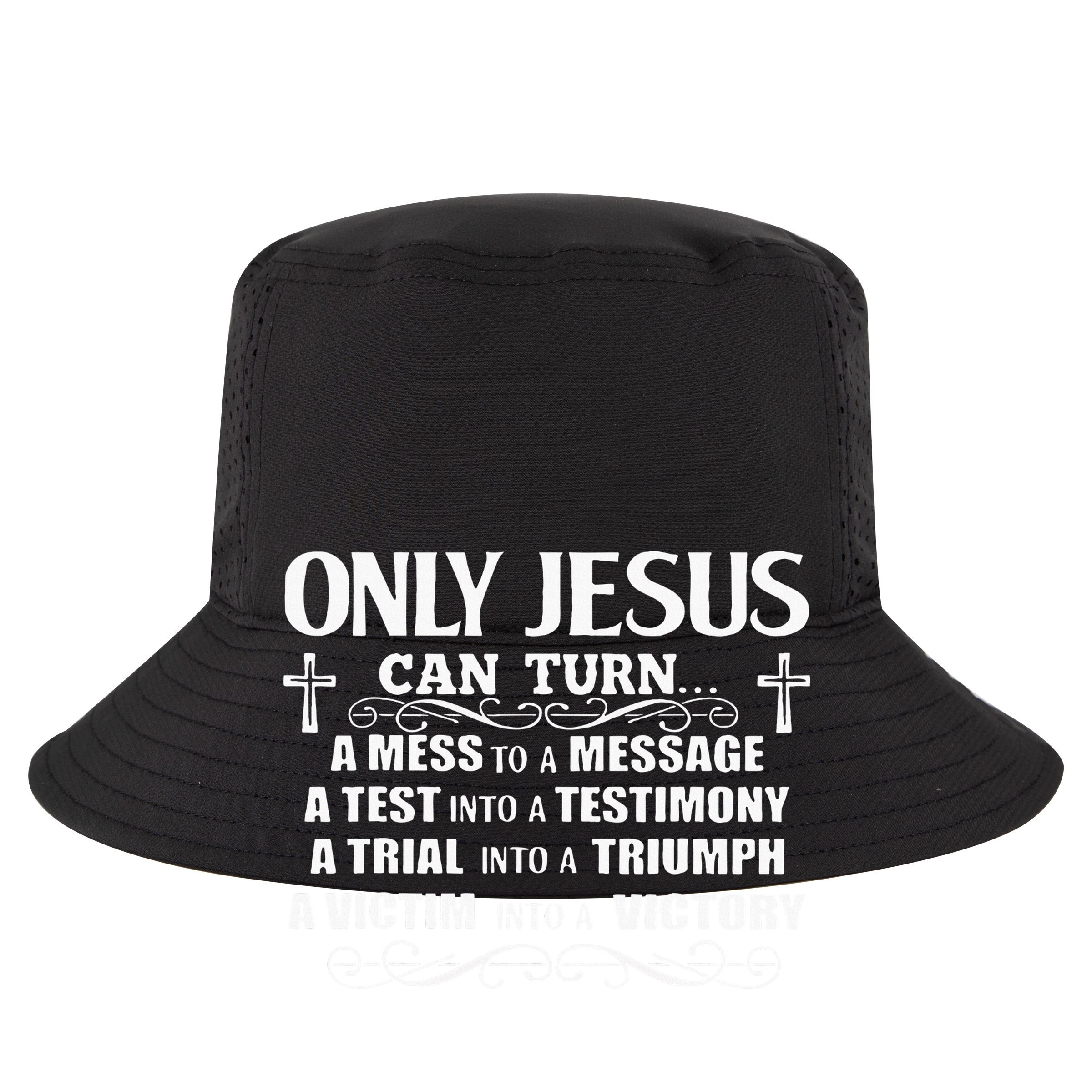 Only Jesus Can Turn A Mess To A Message Test Into Testimony Zip Tote Bag