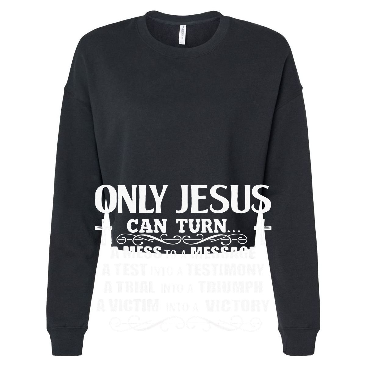 Only Jesus Can Turn A Mess To A Message Test Into Testimony Zip Tote Bag