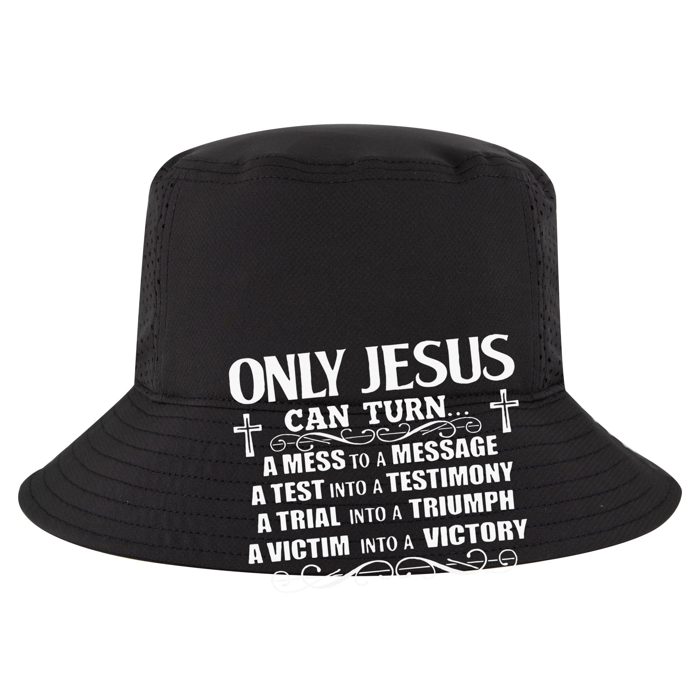 Only Jesus Can Turn A Mess To A Message Test Into Testimony Zip Tote Bag