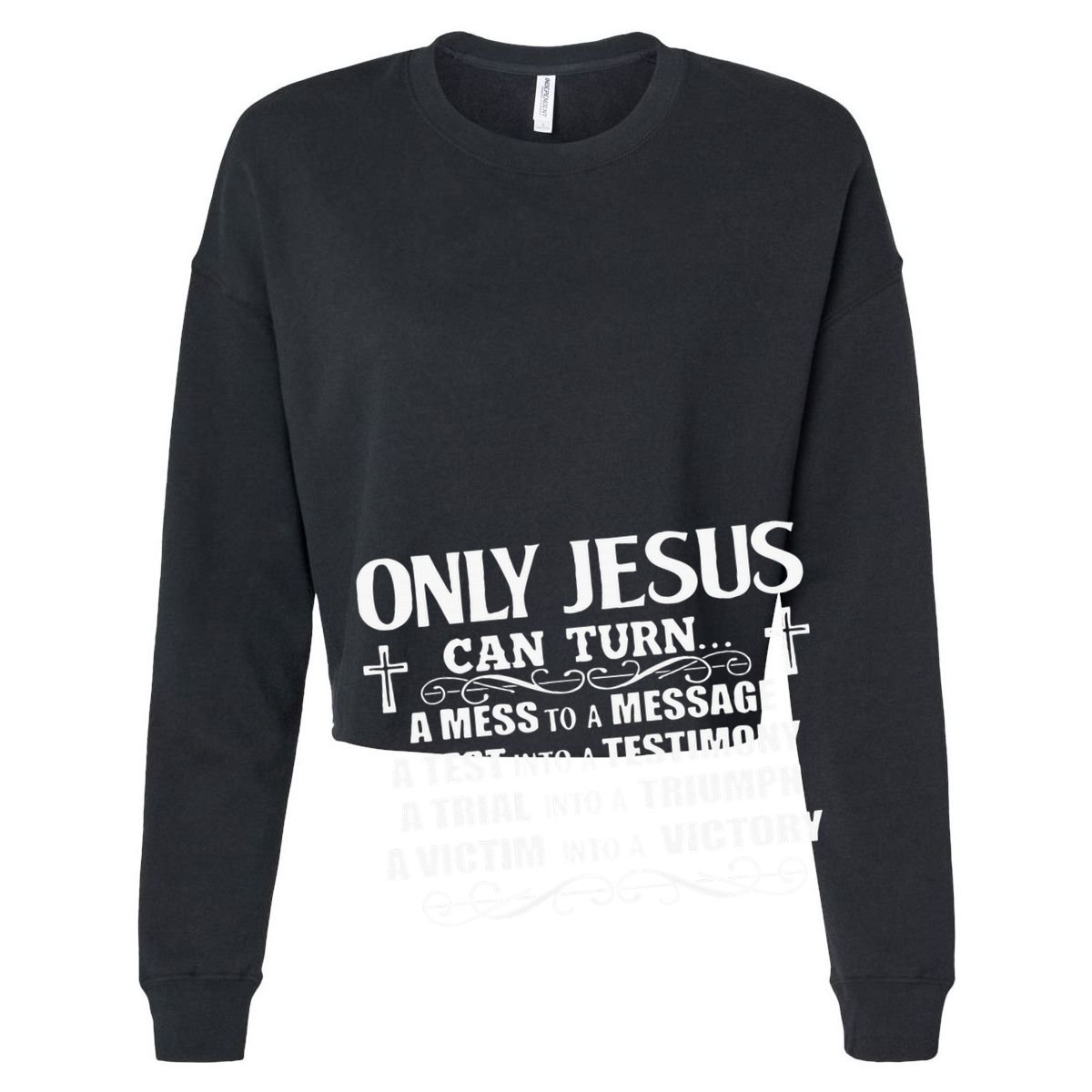 Only Jesus Can Turn A Mess To A Message Test Into Testimony Zip Tote Bag