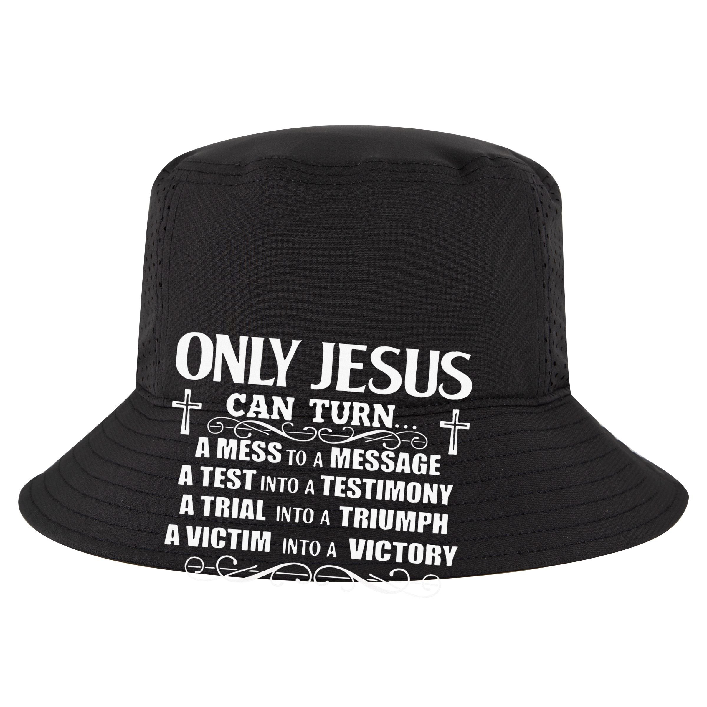 Only Jesus Can Turn A Mess To A Message Test Into Testimony Zip Tote Bag
