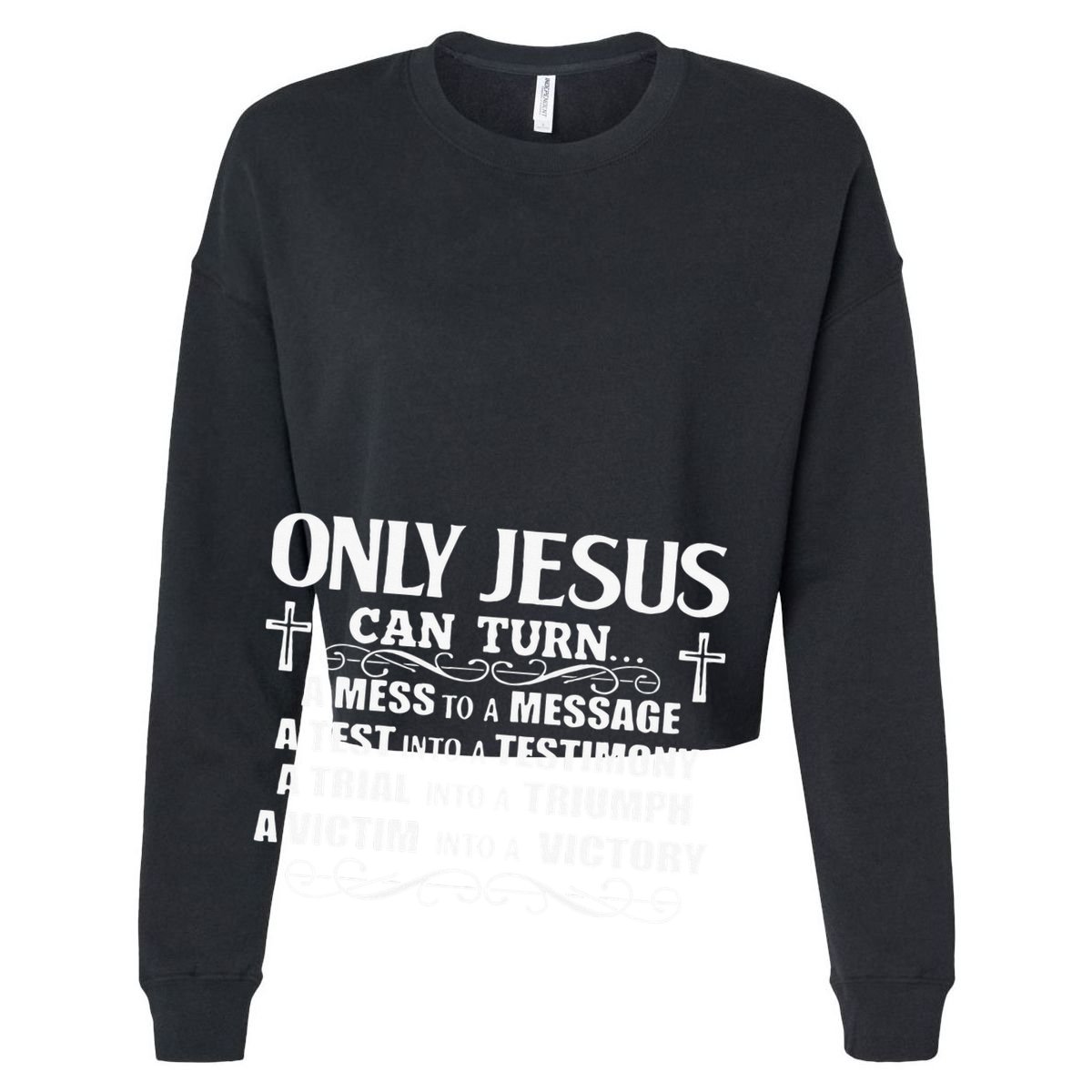 Only Jesus Can Turn A Mess To A Message Test Into Testimony Zip Tote Bag